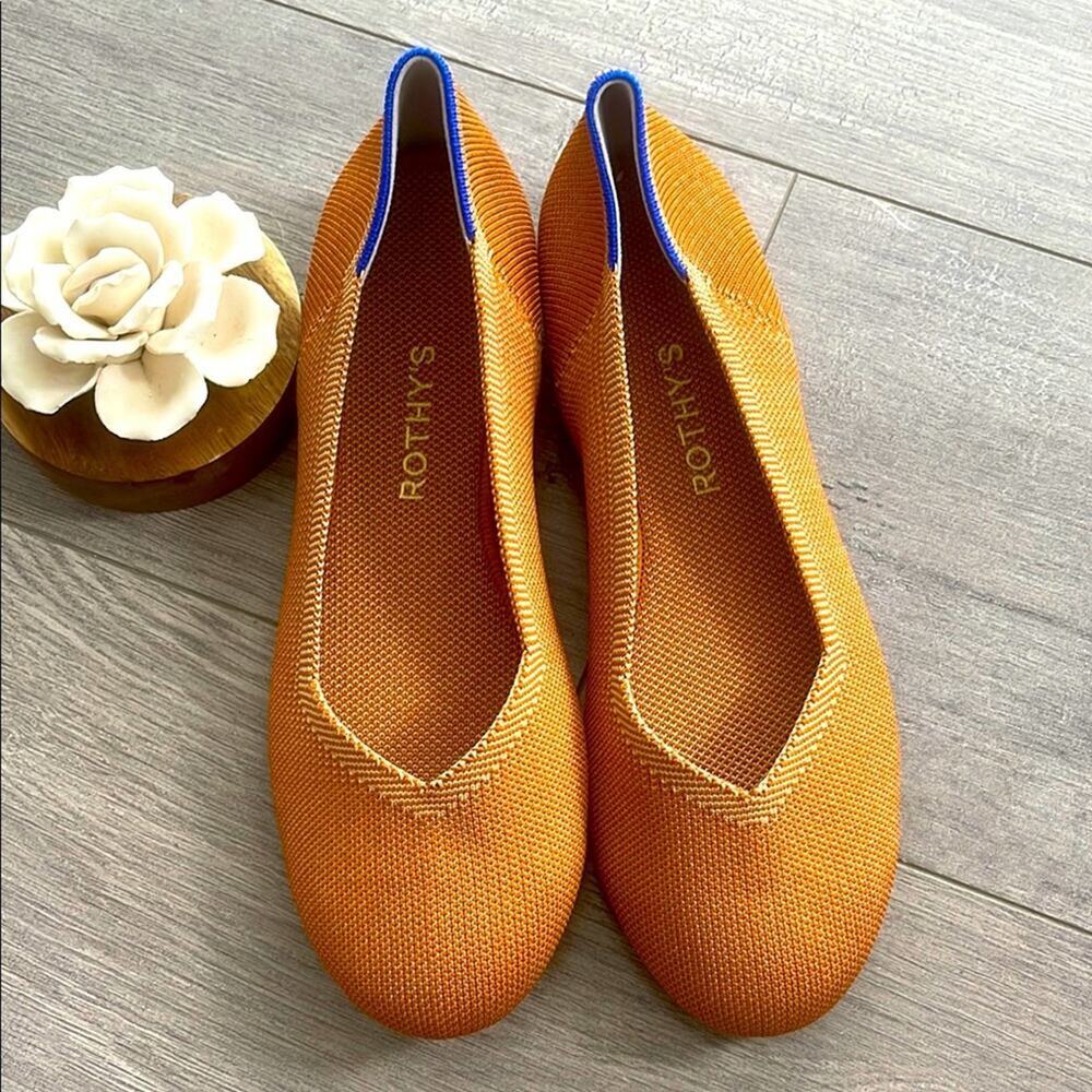 Rothy's round toe amber size 8.5 woman's flat Flats
